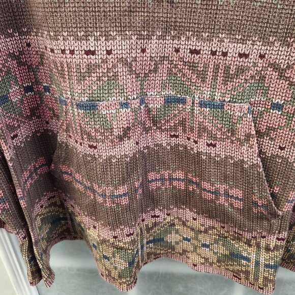 Chaps XL Women's Cowl Neck Long Sleeve Kangaroo Pockets Pullover - Picture 3 of 8